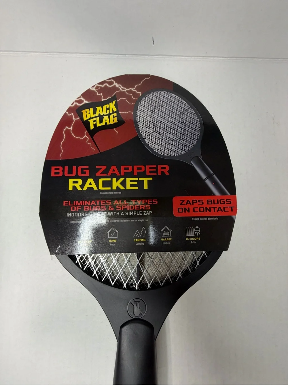 Bug Zapper Racket - Black/Red - Picture 1 of 3